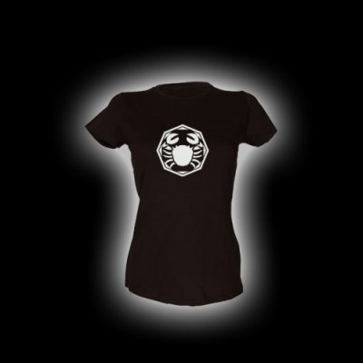 Krebs - Damen Girlie-Shirt mit Rundhalsausschnitt