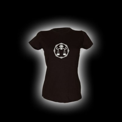 Waage - Damen Girlie-Shirt mit Rundhalsausschnitt