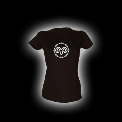 Widder - Damen Girlie-Shirt mit Rundhalsausschnitt