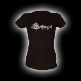 Gothicgirl - Damen Girlie-Shirt mit Rundhalsausschnitt
