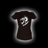 Alien Skull - Damen Girlie-Shirt mit Rundhalsausschnitt
