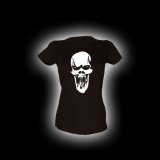 Scream Skull - Damen Girlie-Shirt mit Rundhalsausschnitt