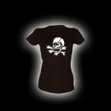 X Skull - Damen Girlie-Shirt mit Rundhalsausschnitt